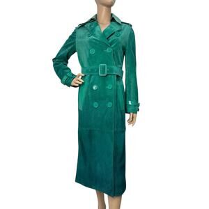 Burberry Prorsum Dégradé Suede Trench Coat Size 42